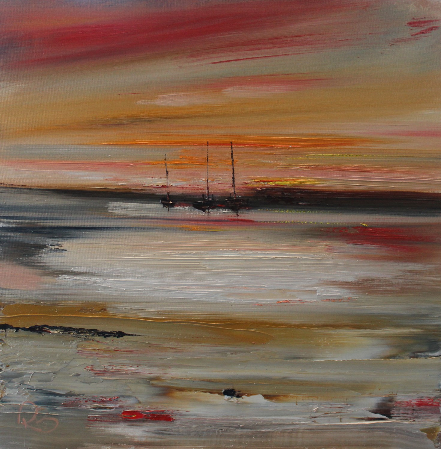 'Distant Yachts' by artist Rosanne Barr